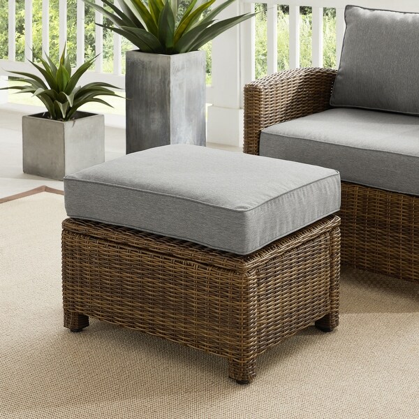 Crosley Bradenton Outdoor Wicker Ottoman