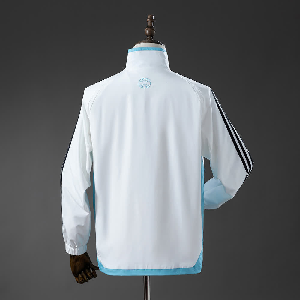 Argentina 05/06 Retro Windbreaker - White & Blue