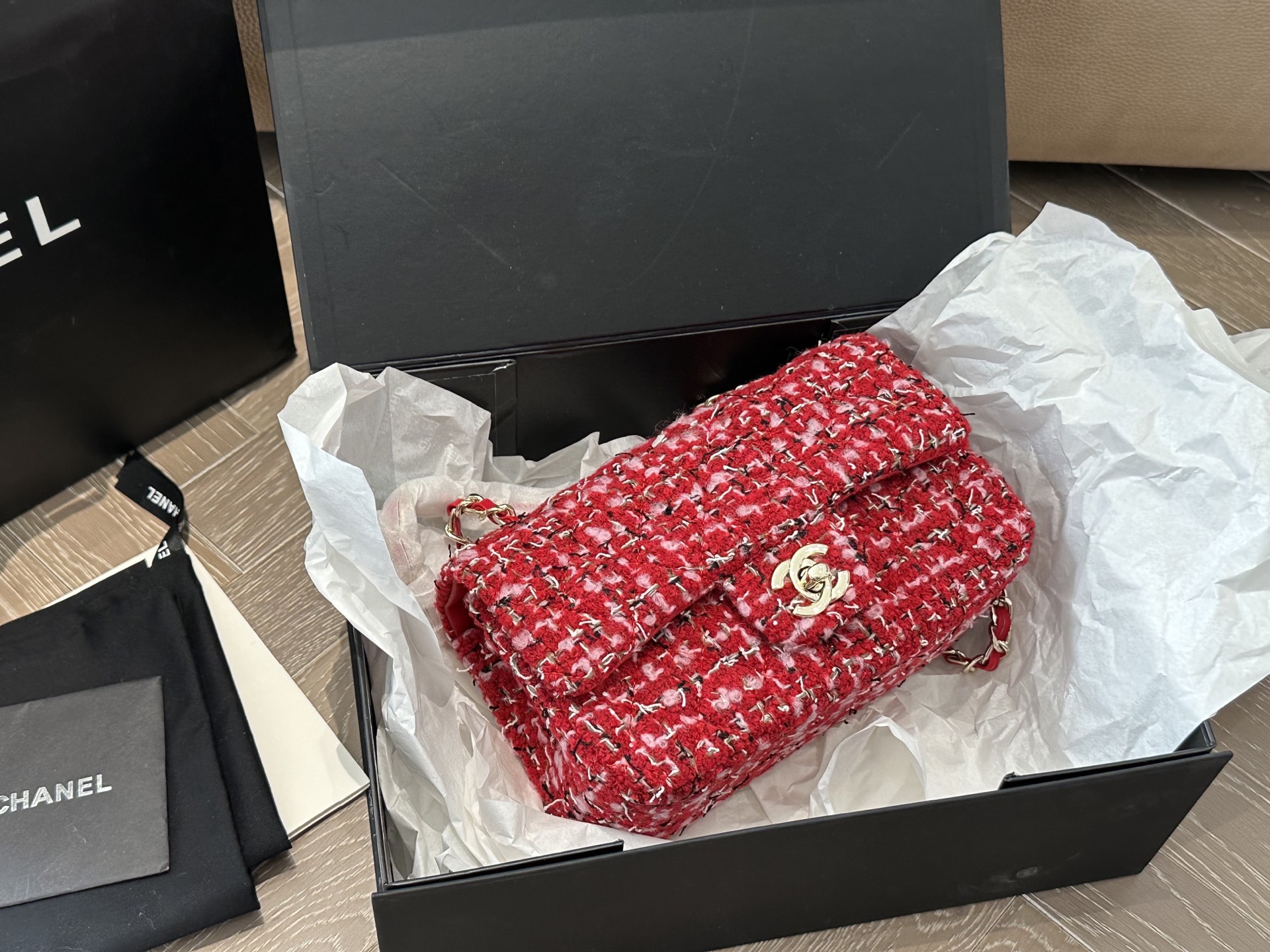 Chanel tweed CF bag - cnluxepick