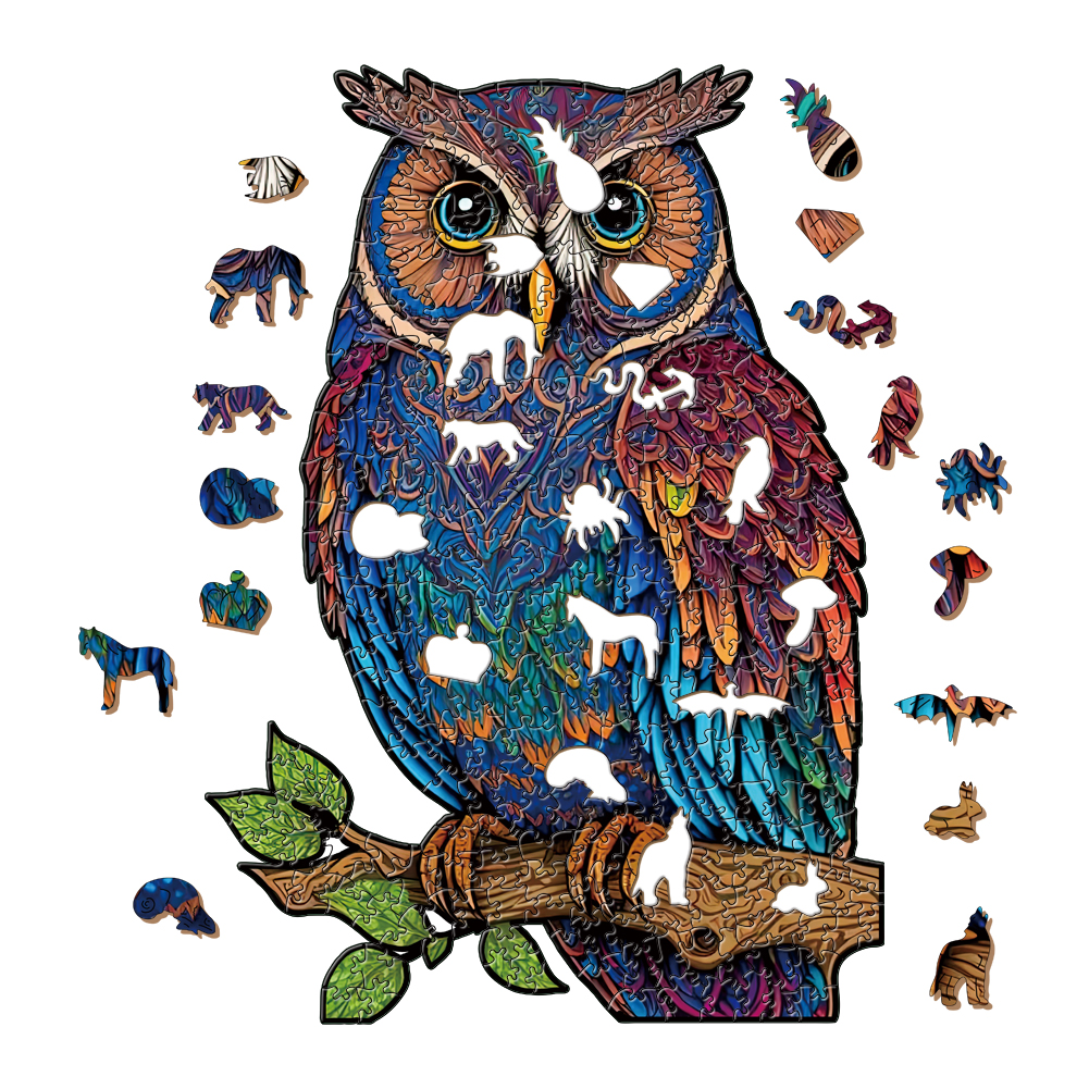 Animal Wooden Puzzle-Lovely Owl