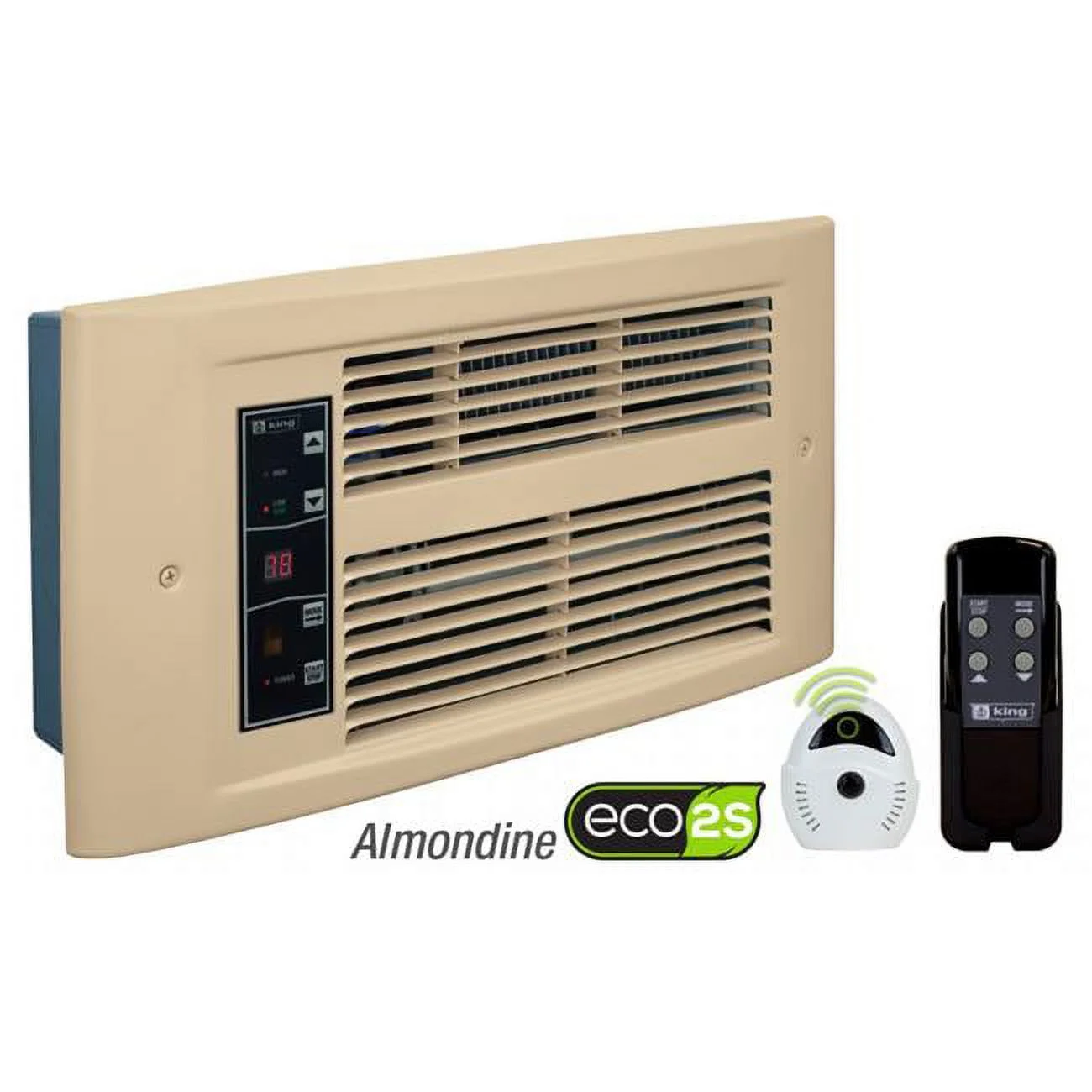 King Electric PX2017-ECO-AD-R Px Eco 208V 1750W Smart Wall Heater, Almondine