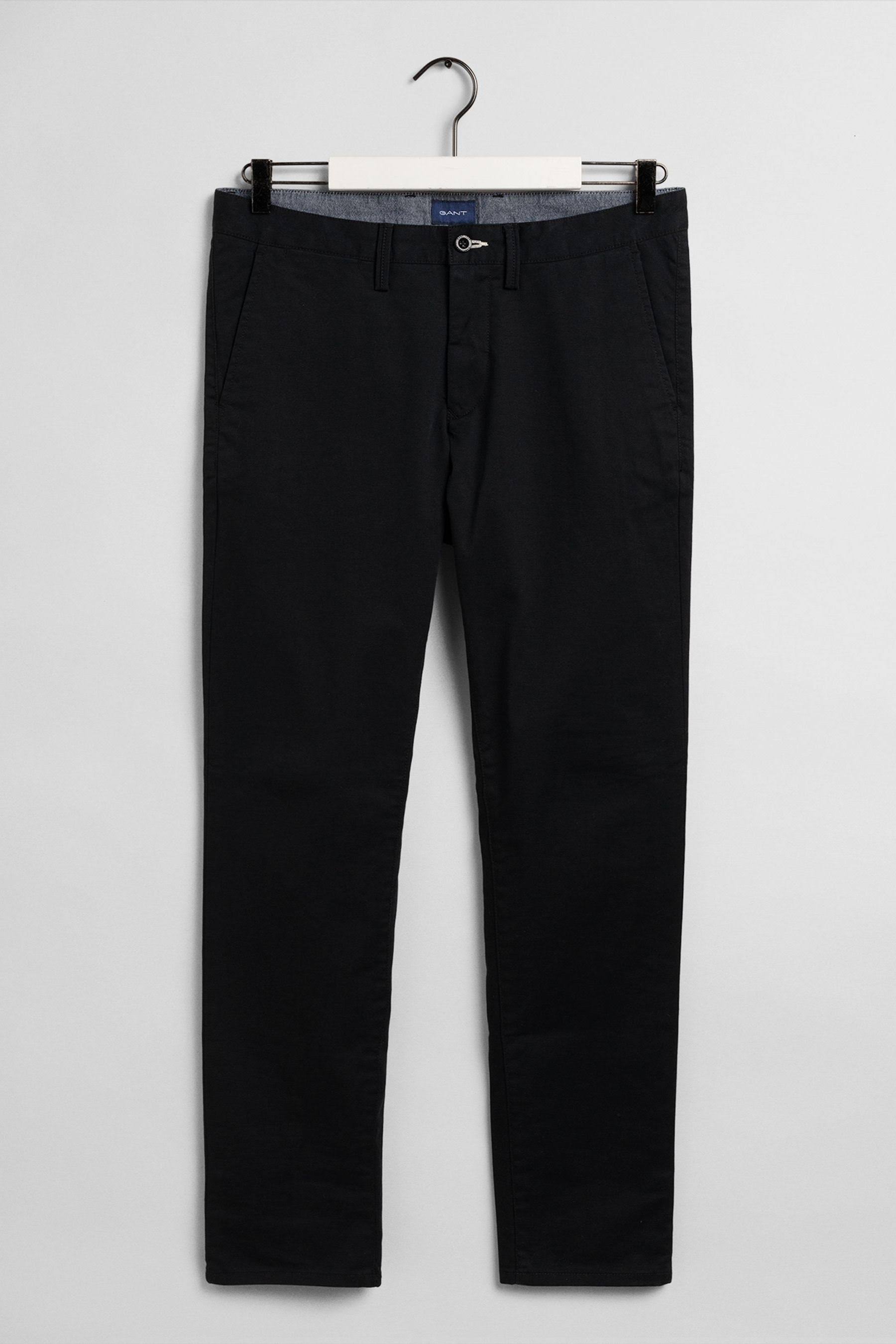 Gant Slim Fit Twill Chinos, Black