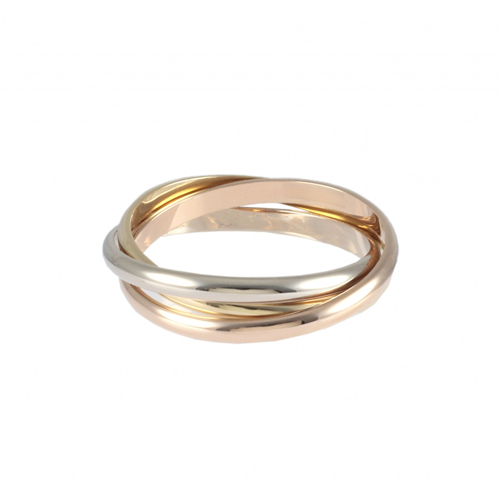 Cartier Trinity Ring Tri-Gold