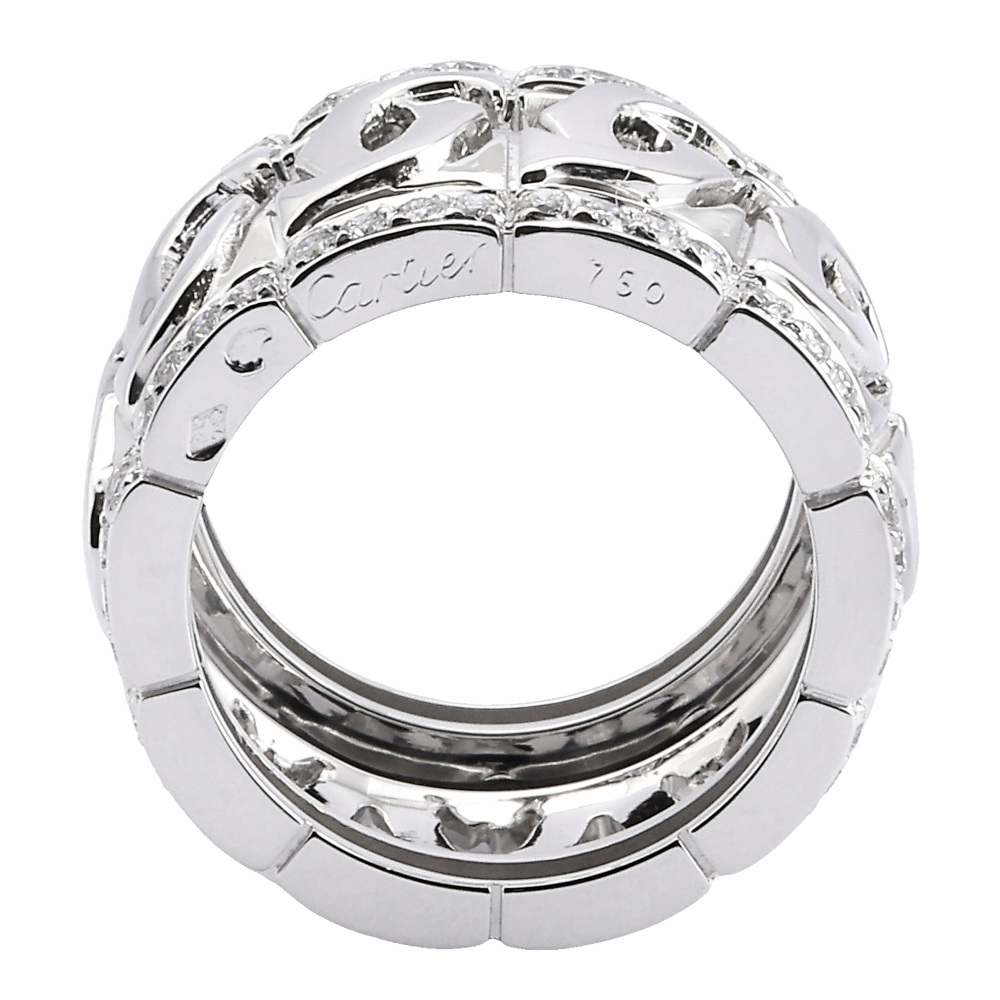 Cartier Entrerace Ring 18K White Gold Diamond