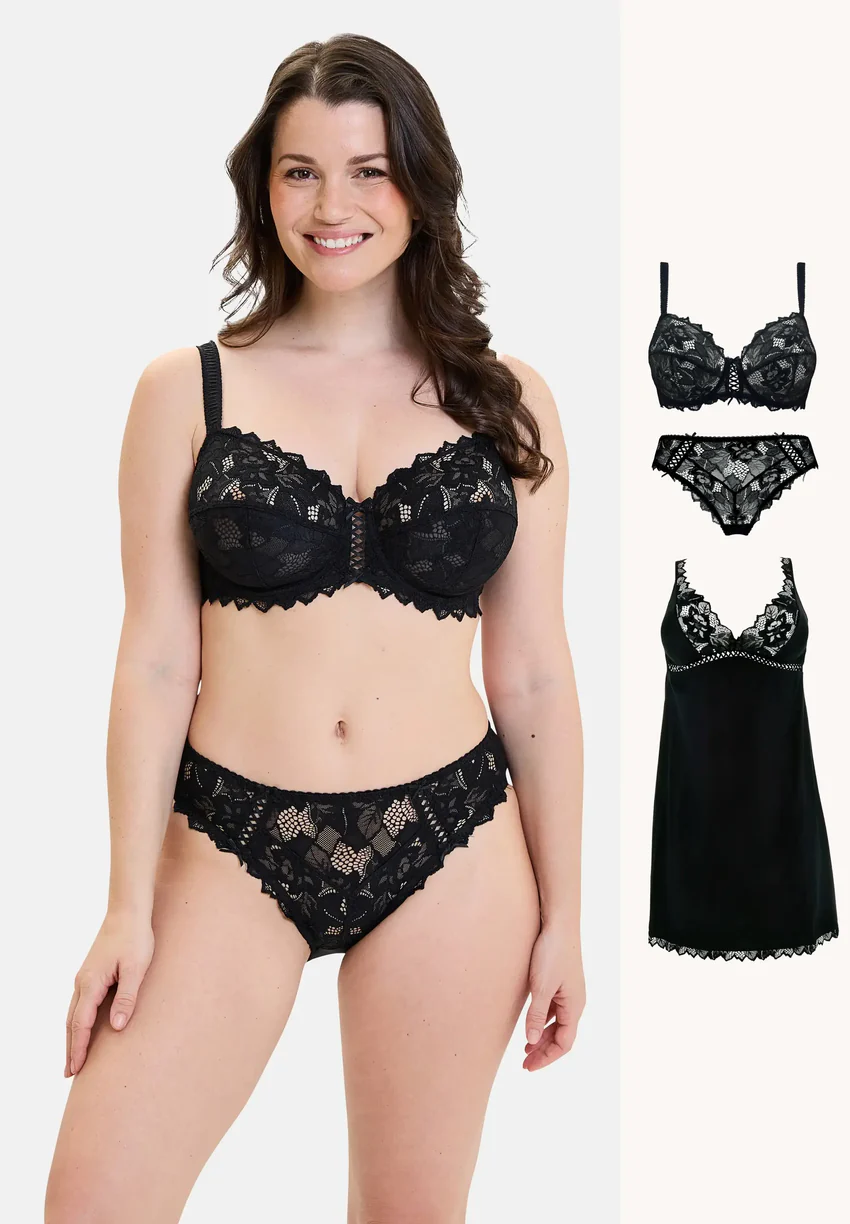 Ensemble Arum Noir avec nuisette