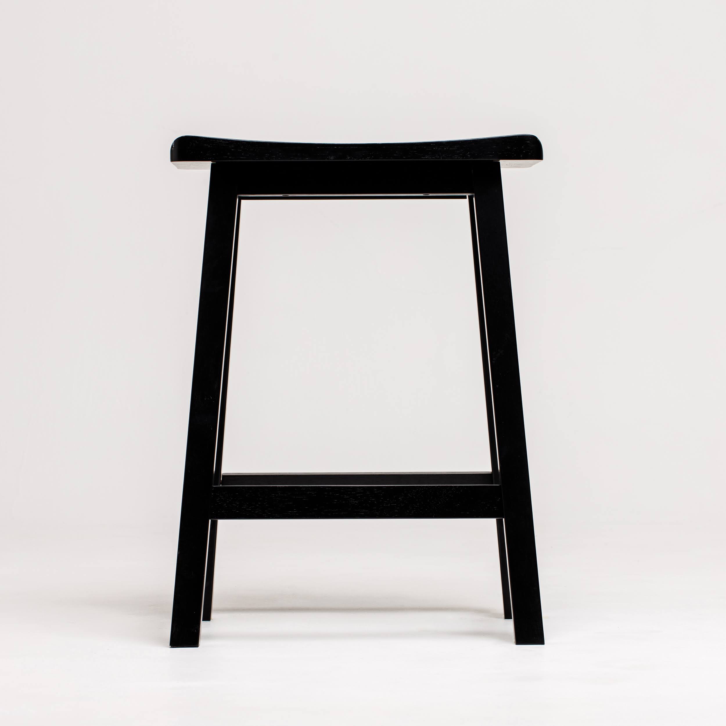 Homestead Alani 24x22 Saddle Stool - White