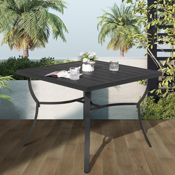 Nuu Garden Patio 36 in. Aluminum Dining Table