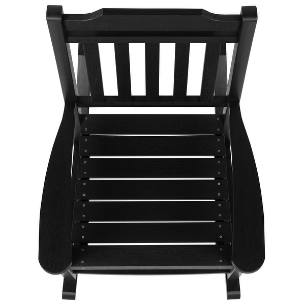 2 Pack AllWeather Faux Wood Rocking Chair