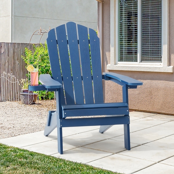 AOOLIMICS Patio Folding Adirondack Chairs Fire Pit Chair