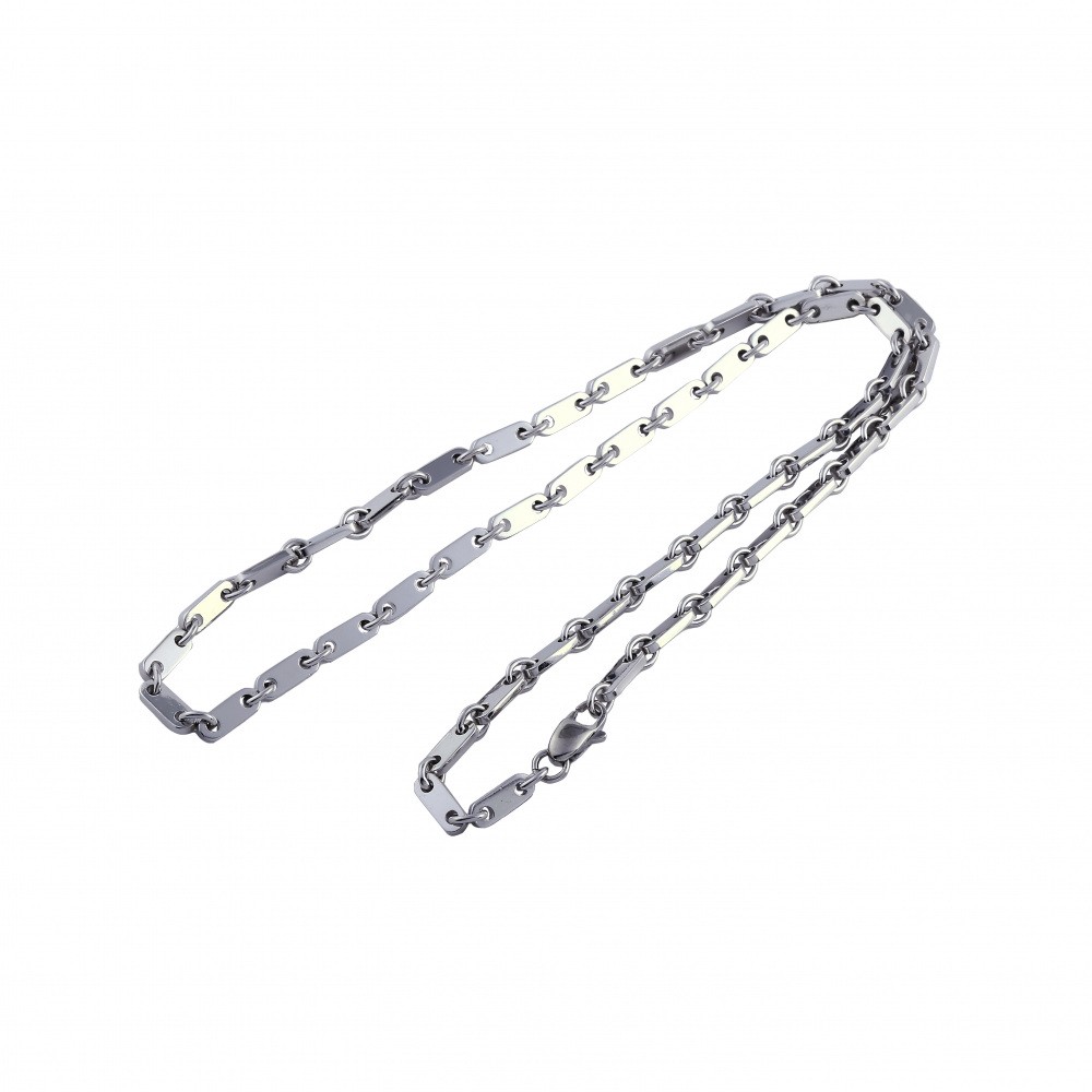 Cartier Figaro K18WG White Gold Chain Necklace