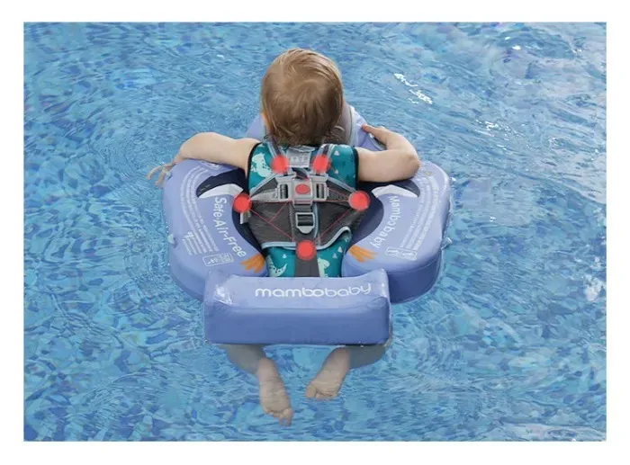 Baby Airless Float Ring With UPF50+ Canopy (2024 Deluxe Edition Swim-Trainer)