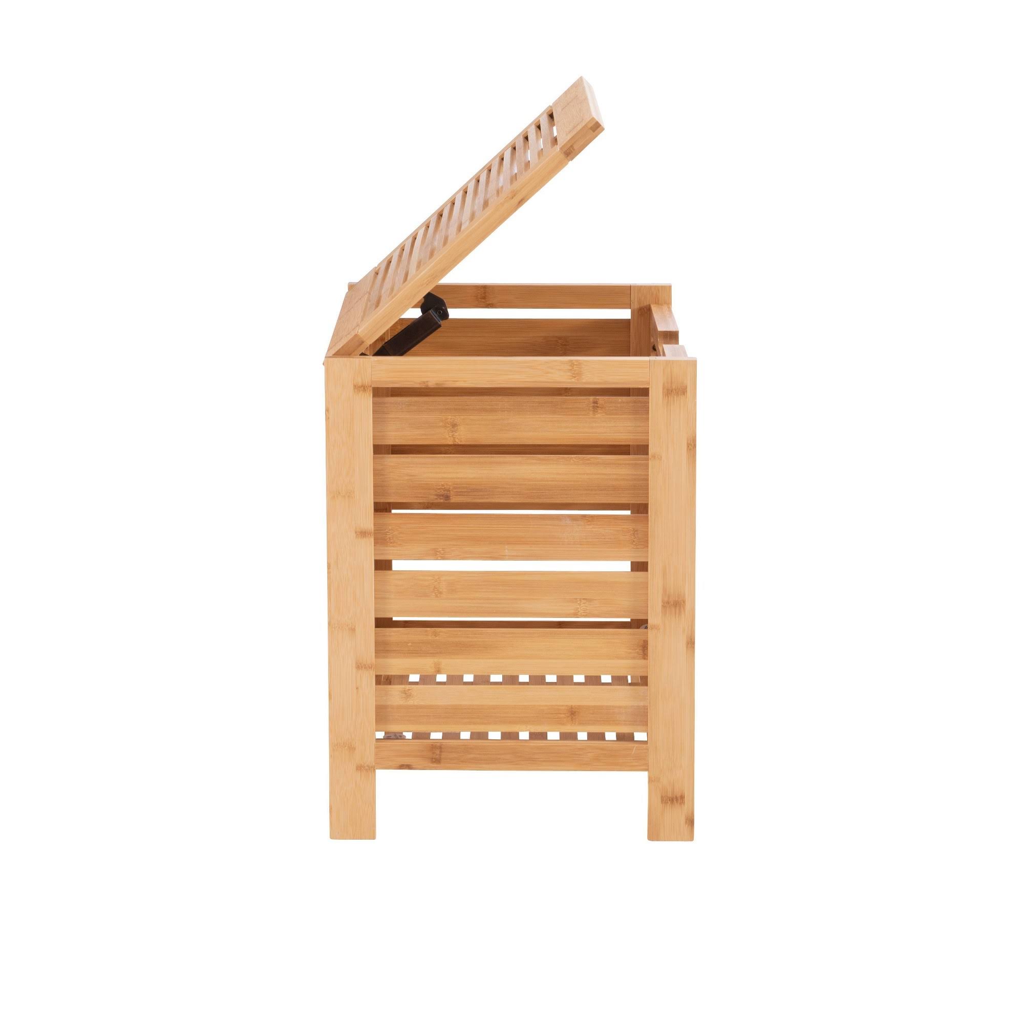Linon Bracken Bamboo Hamper