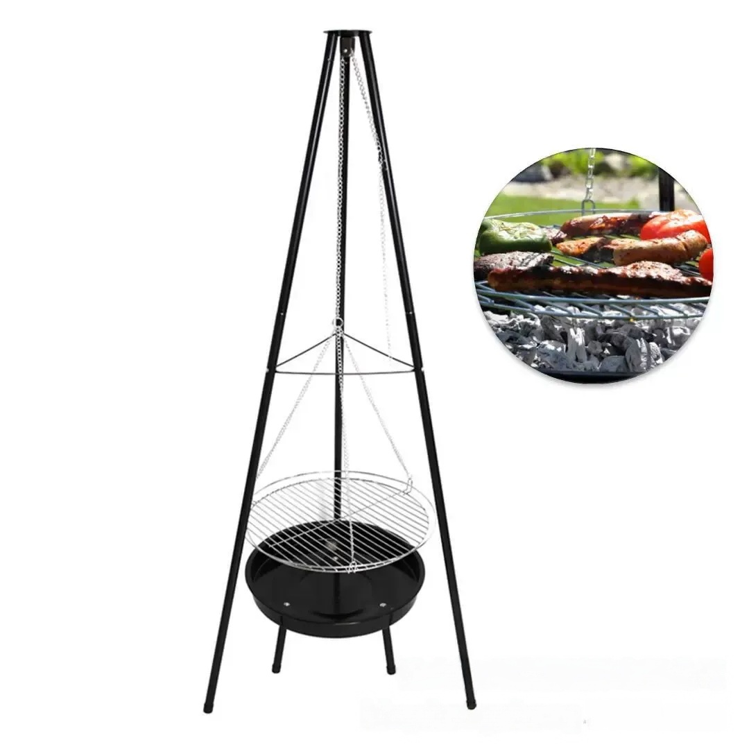 Outdoor Portable Tripod Campfire Grill