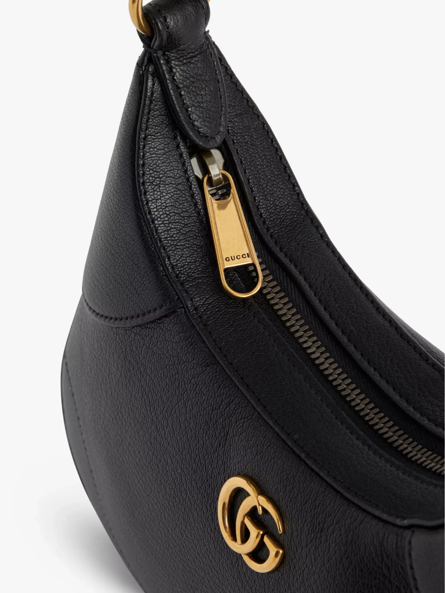 Gucci Aphrodite Small Leather Shoulder Bag – Black