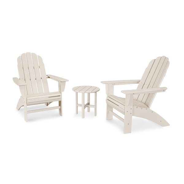 POLYWOOD Vineyard 3Piece Curveback Adirondack Set