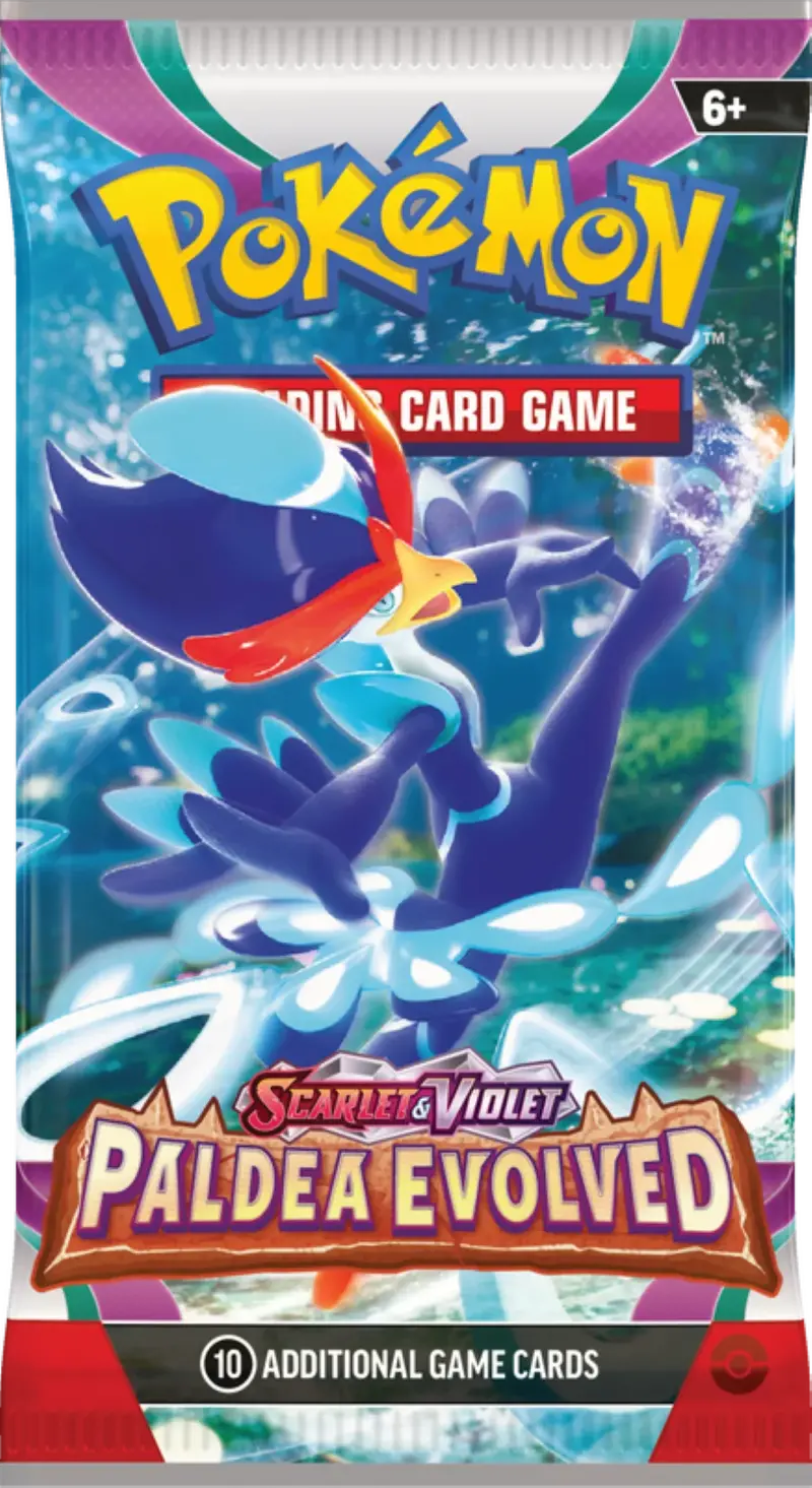 Pokémon Scarlet & Violet: Paldea Evolved Booster Bundle – 6 Official Expansion Packs