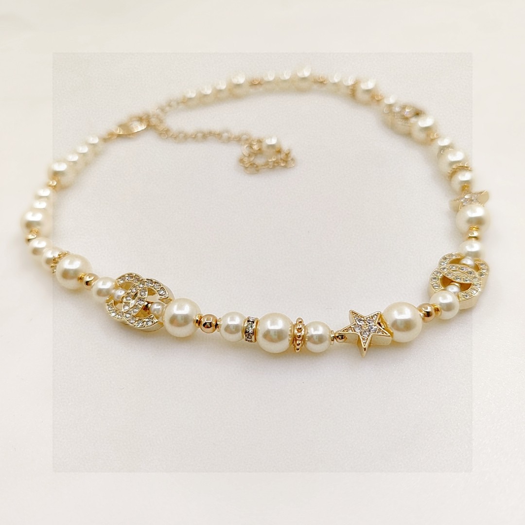 Chanel necklace women's pearl necklace simple and elegant - cnluxepick