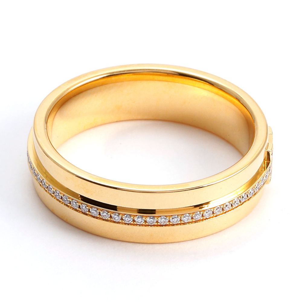 Tiffany & Co. Tiffany T Wide Diamond Ring 18K Yellow Gold 60150866