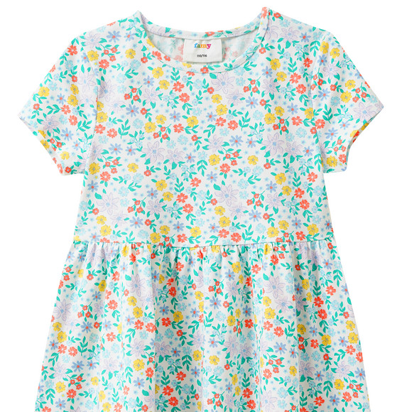 Famy Mädchen Kleid mit Allover-Muster