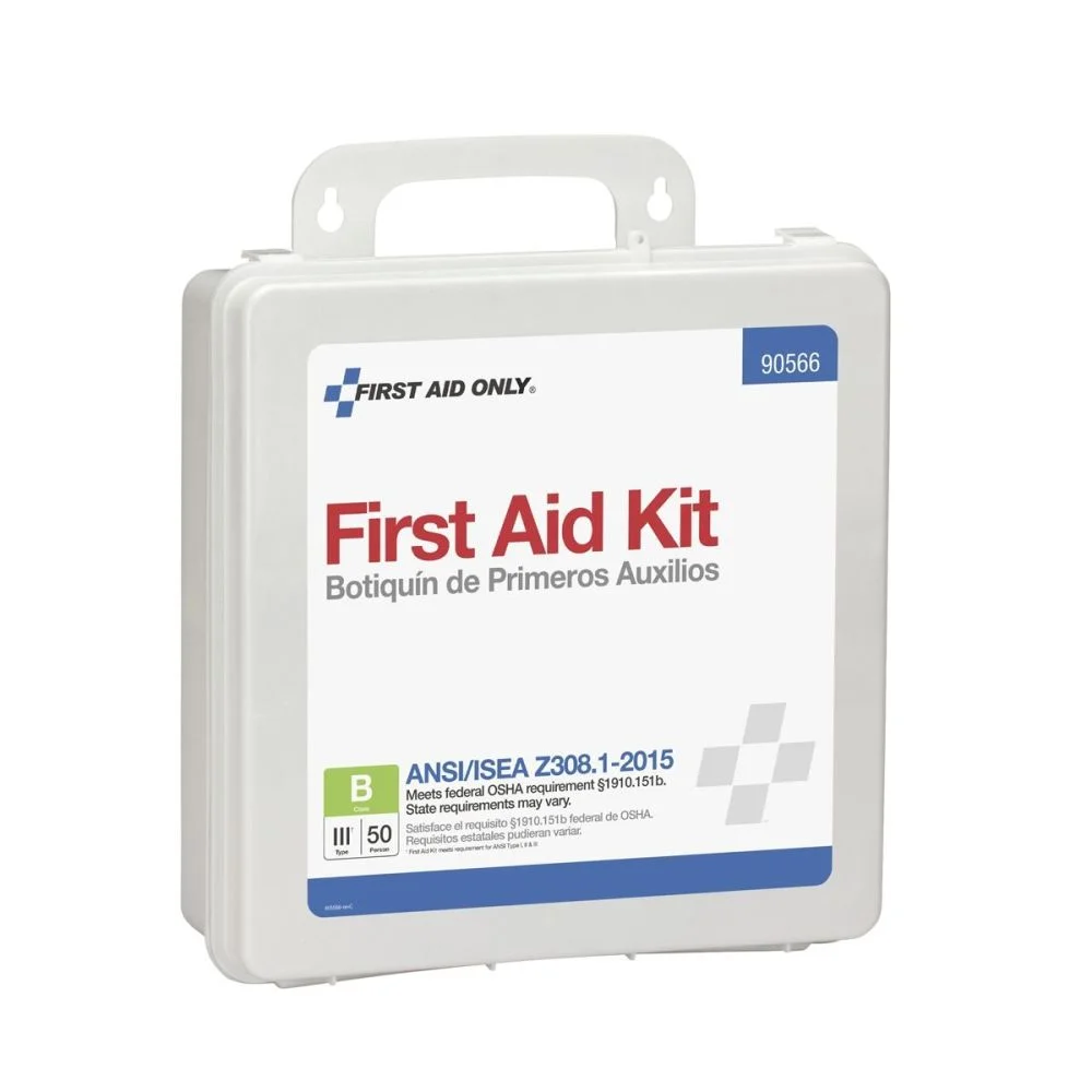 First Aid Only ANSI 2015 Compliant Class B Type III First Aid Kit for 50 People, 199 Pieces