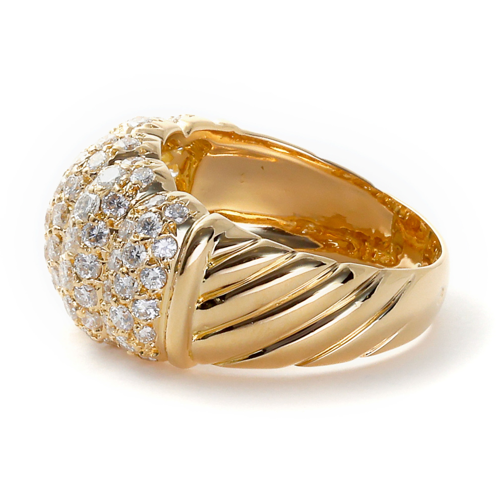 Van Cleef & Arpels Diamond K18 Yellow Gold Ring