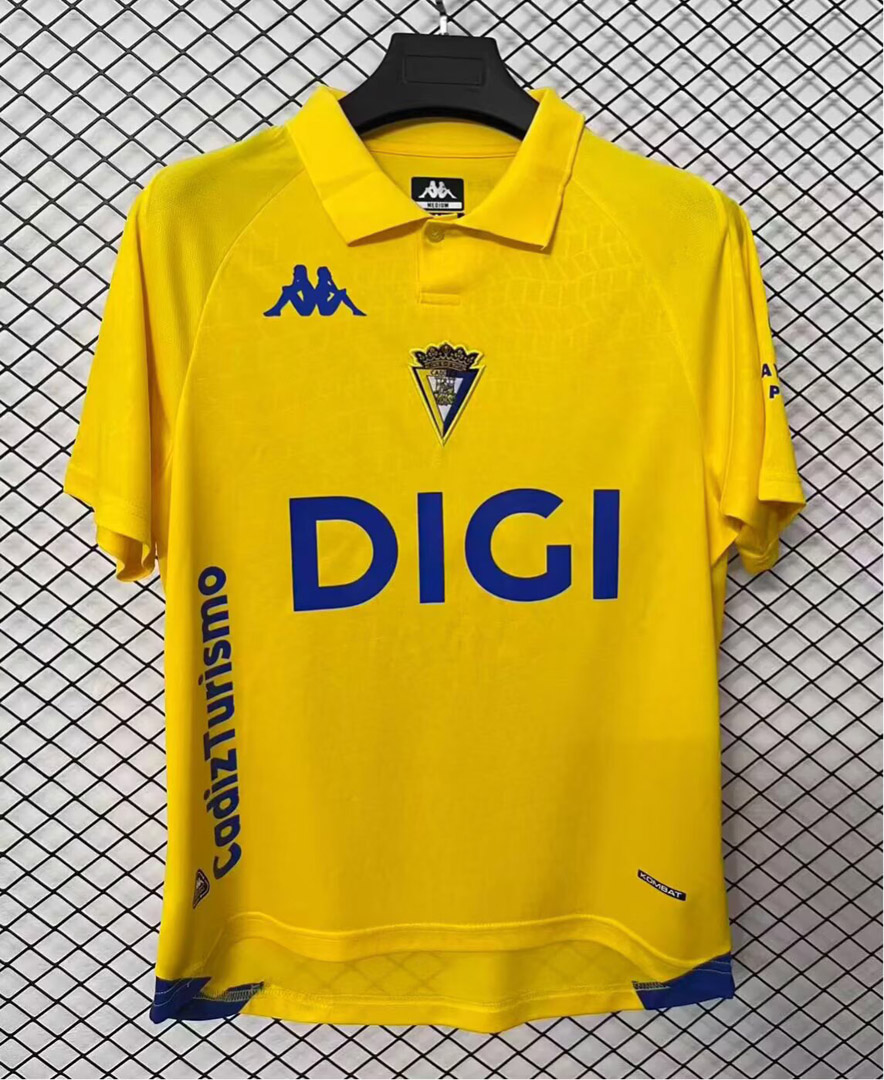 Cadiz CF 26/27 Home Jersey with Patch S-4XL Fan Version