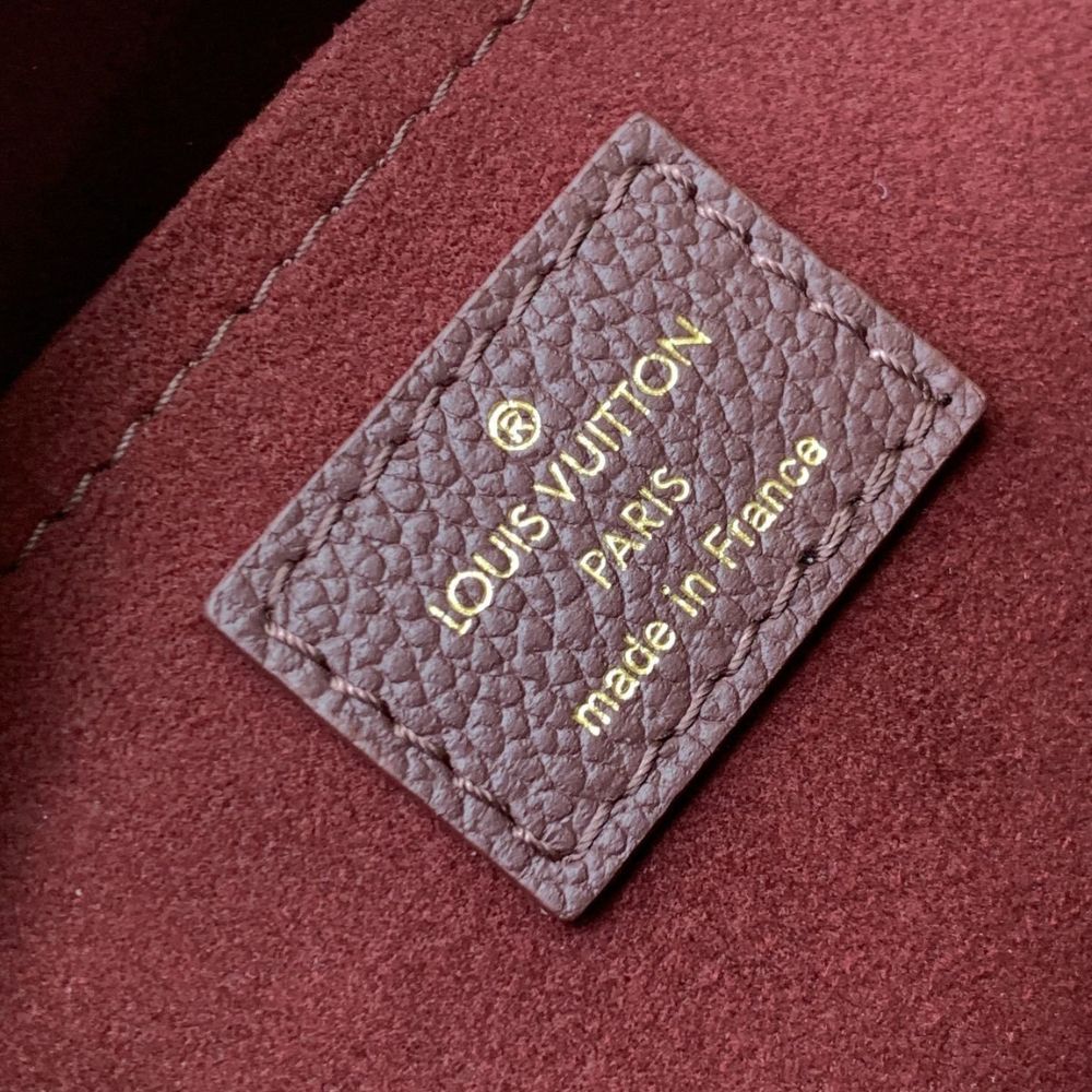 [Premium Quality] – Louis Vuitton Speedy Bandouliere 20 Monogram Empreinte Grenat Red 8.1 Inches M25929
