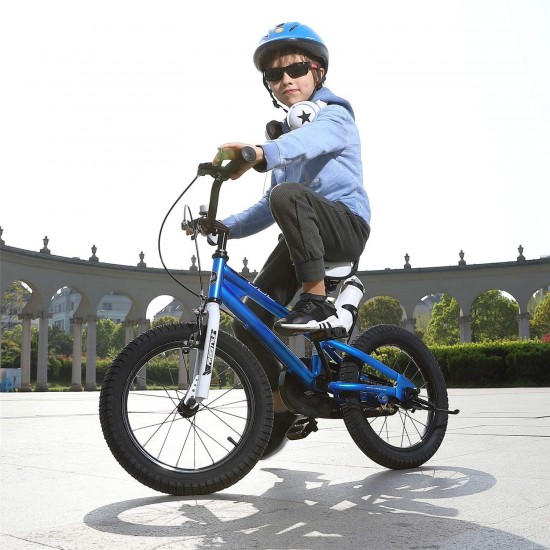 Boys Girls Kids Bike BMX Freestyle 2 Hand Brakes Bicycles with Training Wheels Child Bicycle