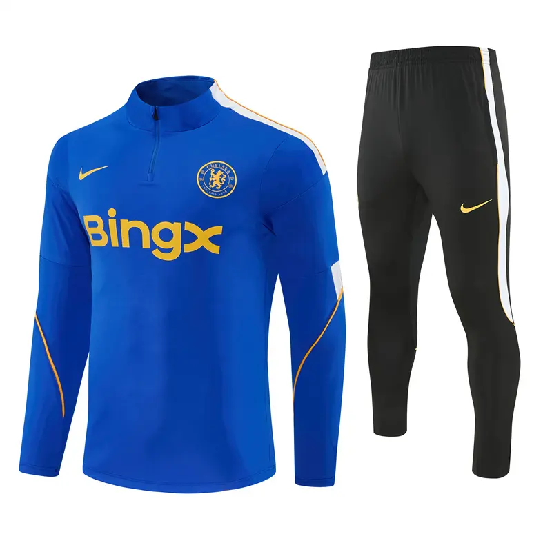 Chelsea 26/27 Half Zipper Training Suit - Blue