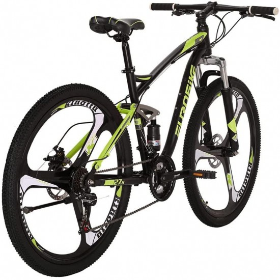 27.5 Inch Adult Mountain Bike Steel Frame 3 Spoke Wheel Mechanical Disc Brake 21 Speed Gears System MTB Bicycle