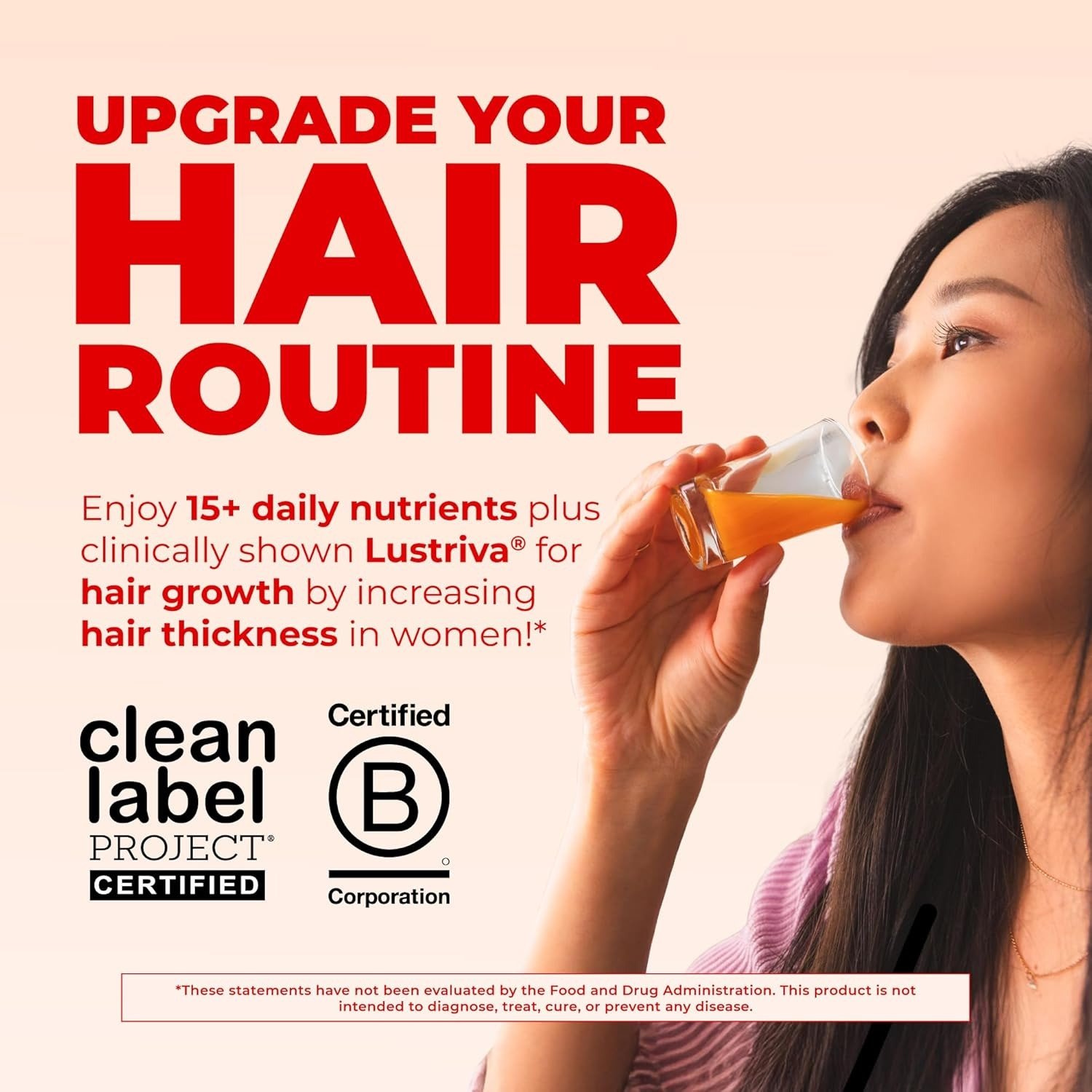 Liquid Multivitamin+Hair Growth | Thicker Hair & Facial Wrinkles in Women | Biotin 10000mcg | Hair Growth Supplement | Skin Care | Age 18+ | 30 Fl Oz