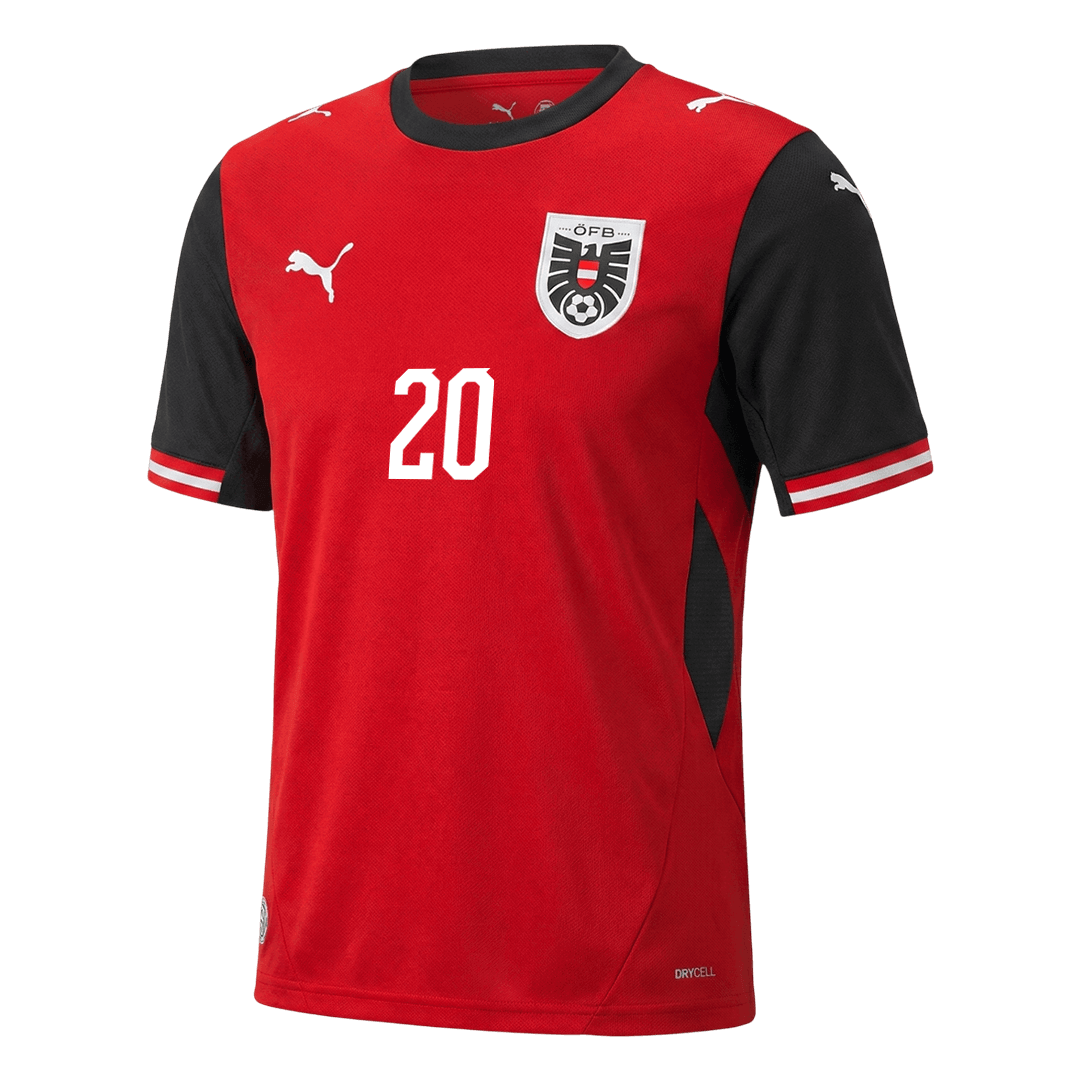 LAIMER #20 Austria Home Soccer Jersey World Cup 2026