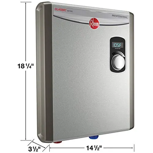 Rheem 18kW Tankless Electric Water Heater – Compact 240V On-Demand Heating System