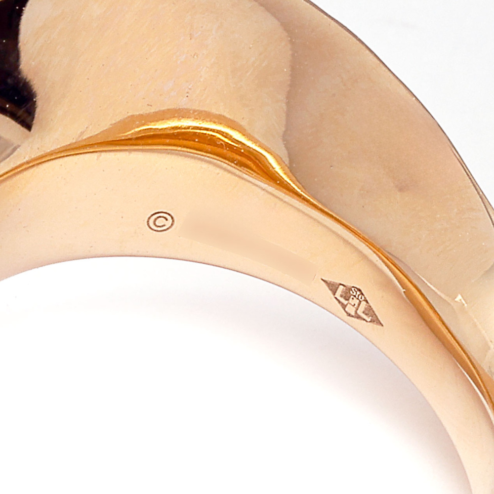 Cartier Nouvelle Berg Ring 18K Rose Gold Diamond