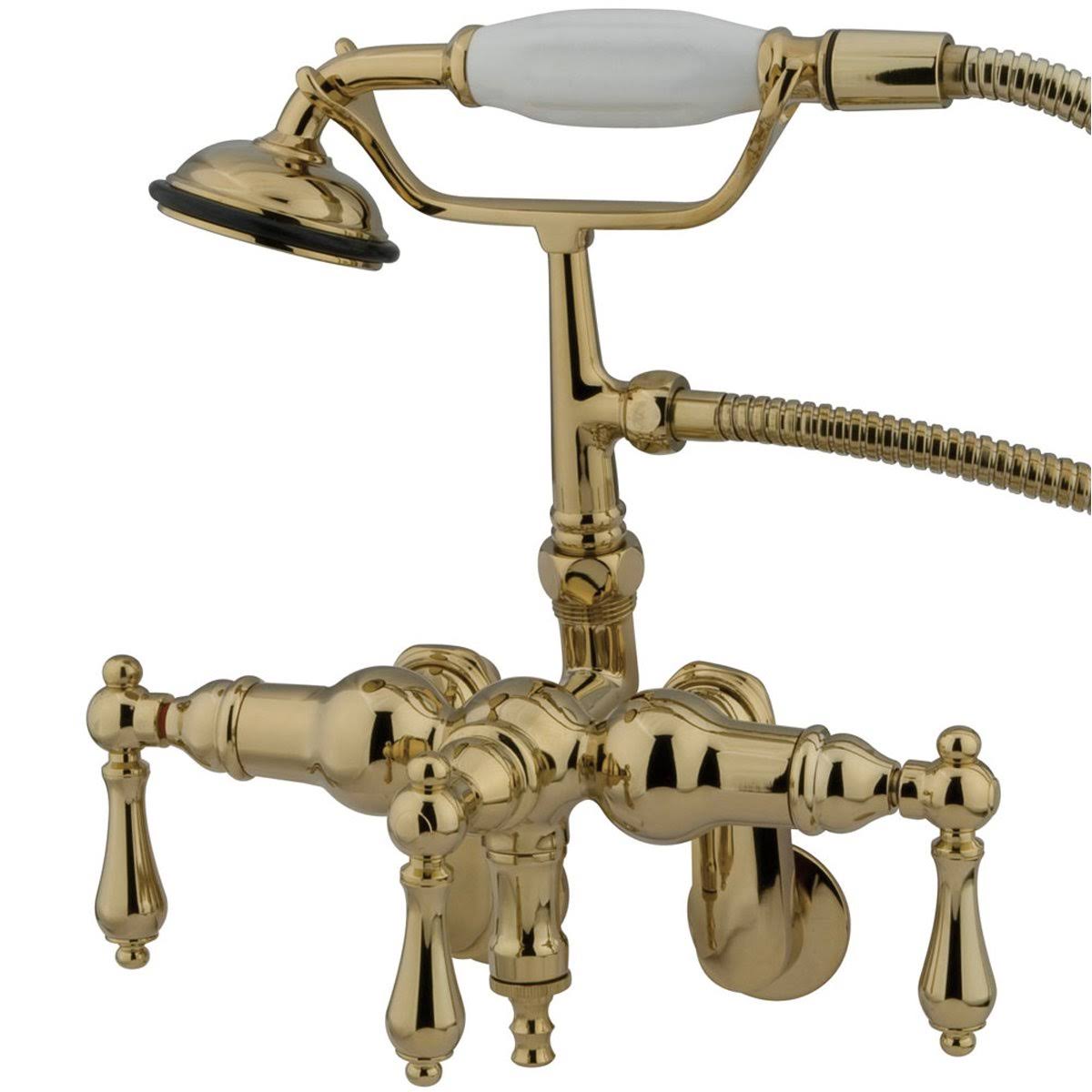 Kingston Brass CC419T5 Vintage Wall Mount Tub Filler with Adjustable Centers, Oil Rubbed Bronze