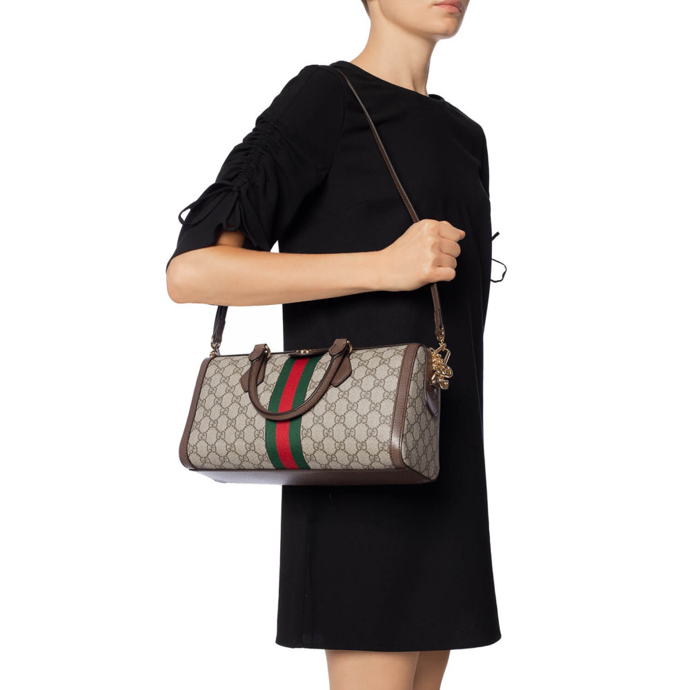 Gucci Ophidia GG Canvas Medium Top Handle Shoulder Bag 32cm/12.6in