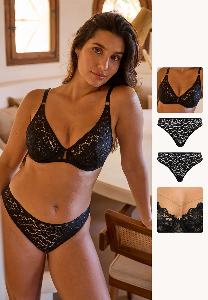 Ensemble Maelis imprimé léopard avec 2 bas et bijoux