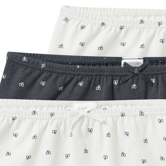 Yigga 3 Mädchen Pantys mit Schleifen-Allover