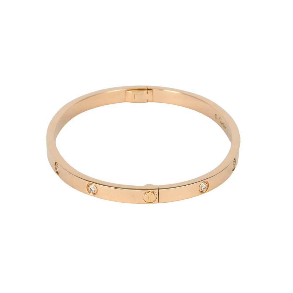 Cartier Love Bracelet 18K Rose Gold Diamond B6047900