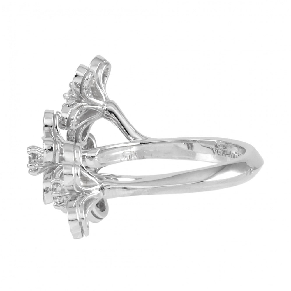Van Cleef & Arpels Socrates Entre Les Door Ring 18K White Gold Diamond VCARB14500