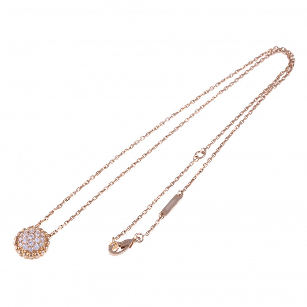Van Cleef & Arpels Perlekruul Necklace 18K Rose Gold Diamond VCRO9PE00