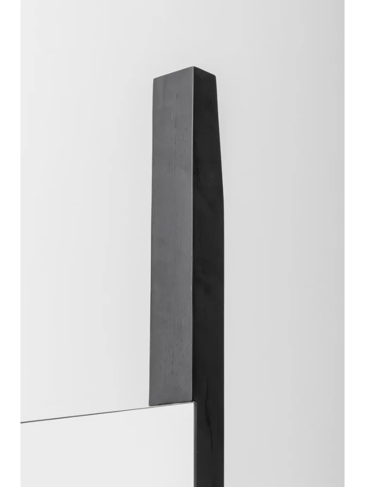 DZ014 - Swedish Floor Standing Mirror Antique White Wax Wood Dressing Mirror Entrance Mirror Large Area Floor Try-On Mirror