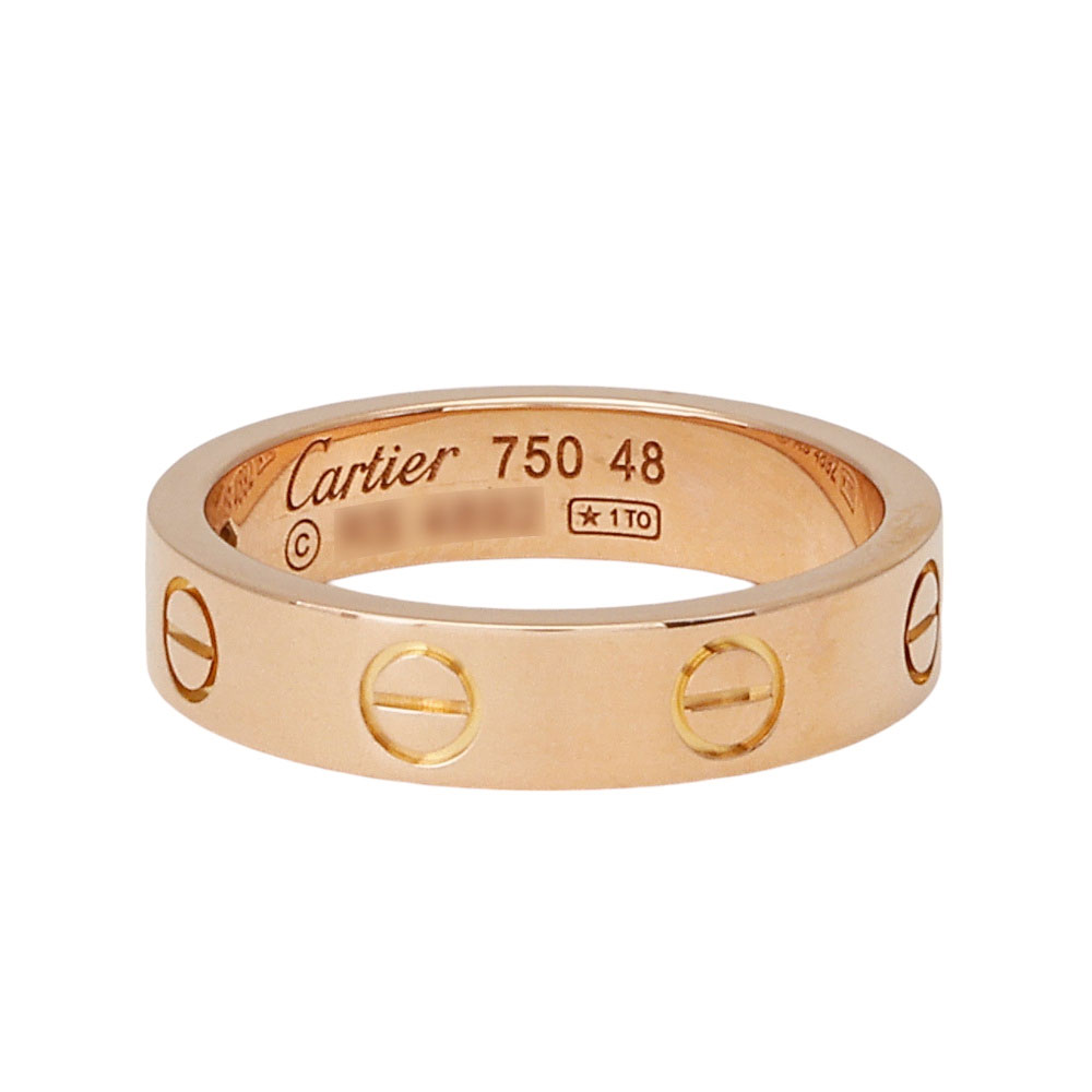 Cartier Love 1 Diamond Ring 18K Rose Gold B4050700
