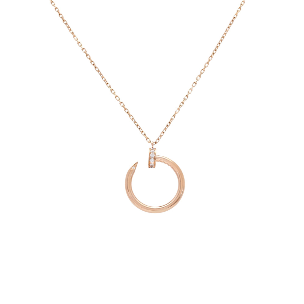 Cartier Juste un Clou Necklace 18K Rose Gold Diamond B7224887