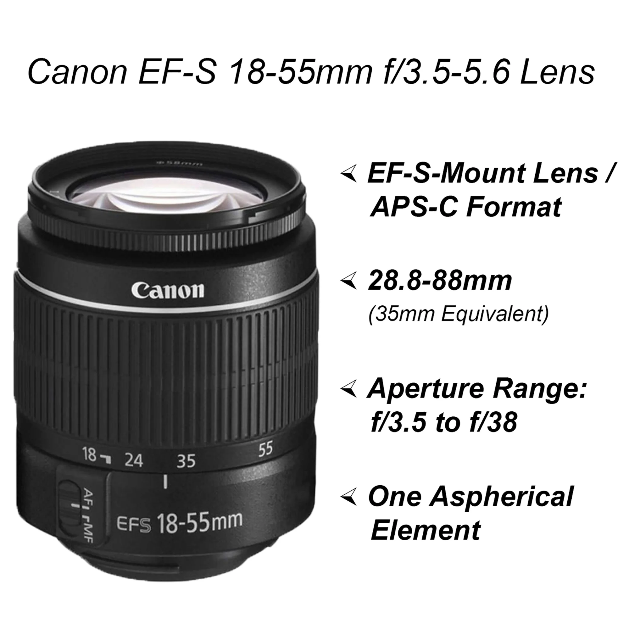 Canon EOS Rebel T100 / 4000D DSLR Camera with 18-55mm, 75-300mm Lens, SanDisk 128GB Memory, Tripod, Backpack and ZeeTech Bundle