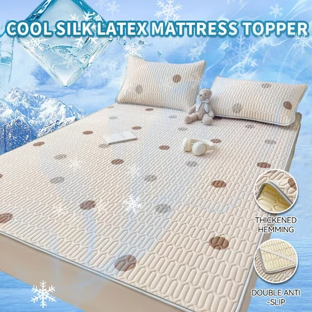 3IN1/ 2IN1 Cooling Mattress Latex Mat Tilam Single/Queen/King Flodable Mattress Topper Washable Mattress Protector