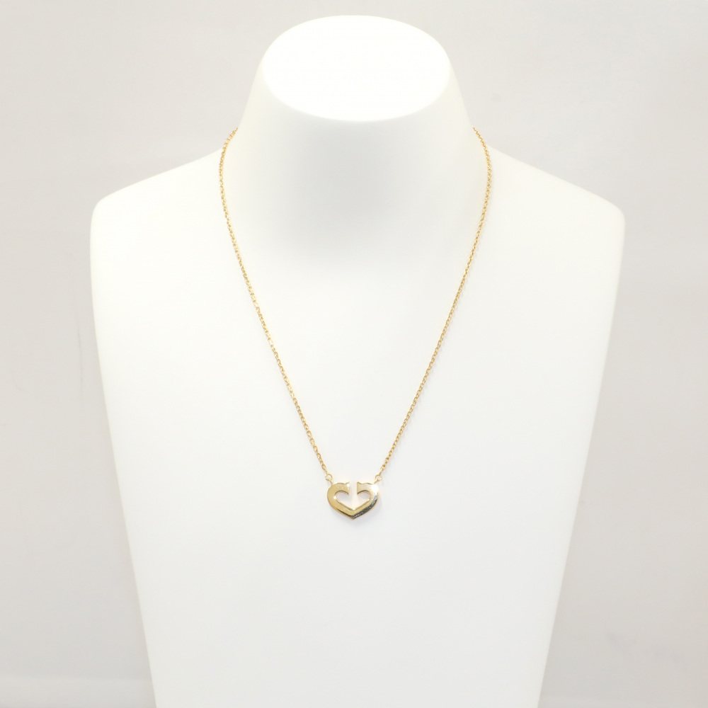 Cartier C Heart Necklace 18K Yellow Gold