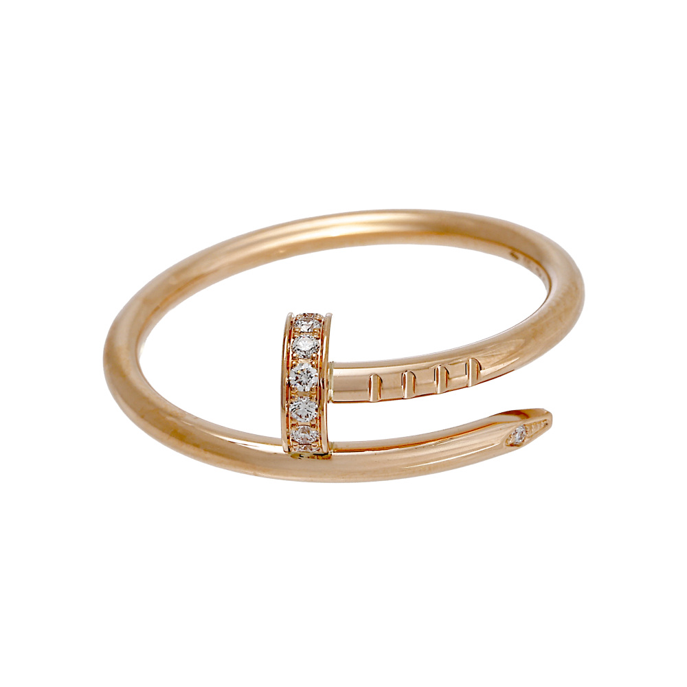 Cartier Juste un Clou Ring 18K Rose Gold Diamond B4244800