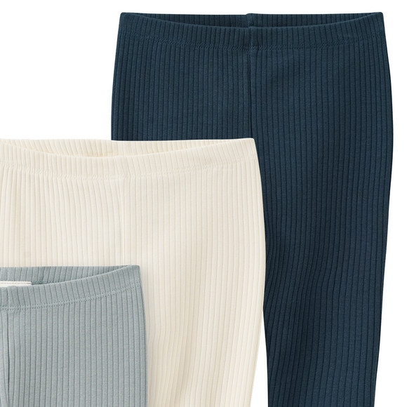 Topomini Pure Collection 3 Baby Leggings mit Rippstruktur