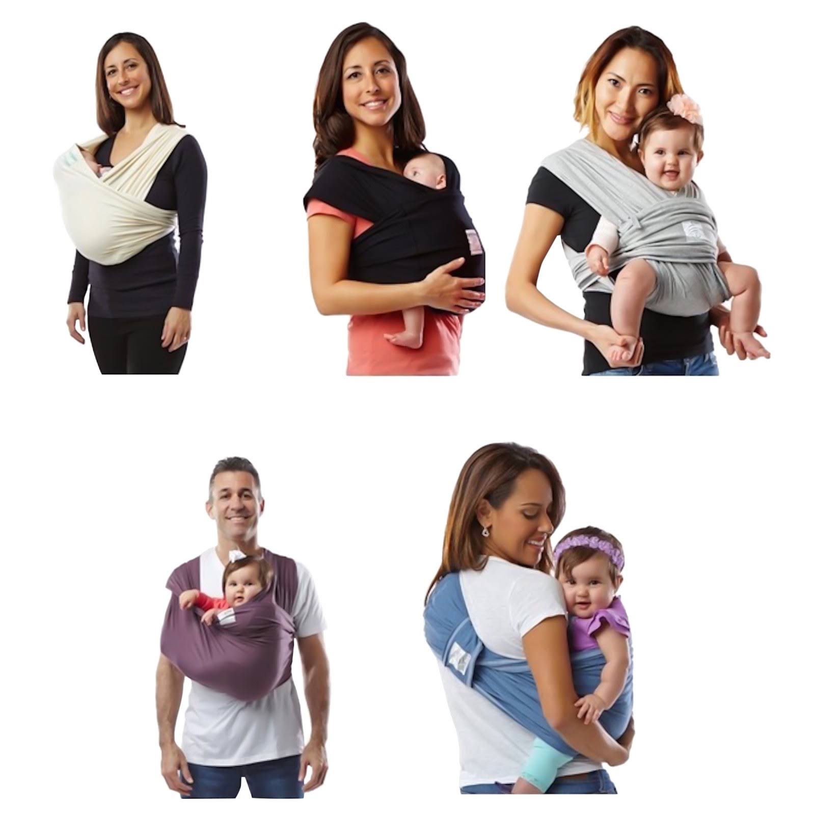 Baby K&tan Active Baby Carrier (Large, Black)